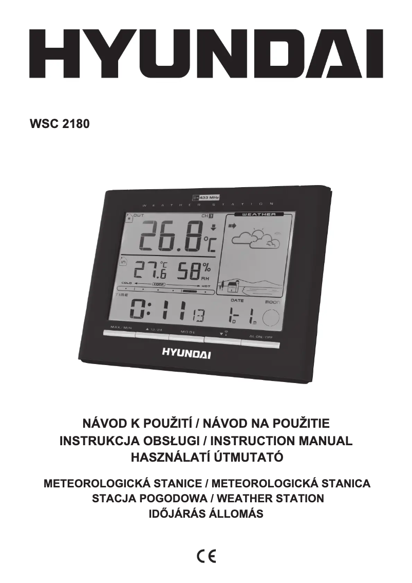 Image de la première page du manuel de l'appareil WSC 2180 V