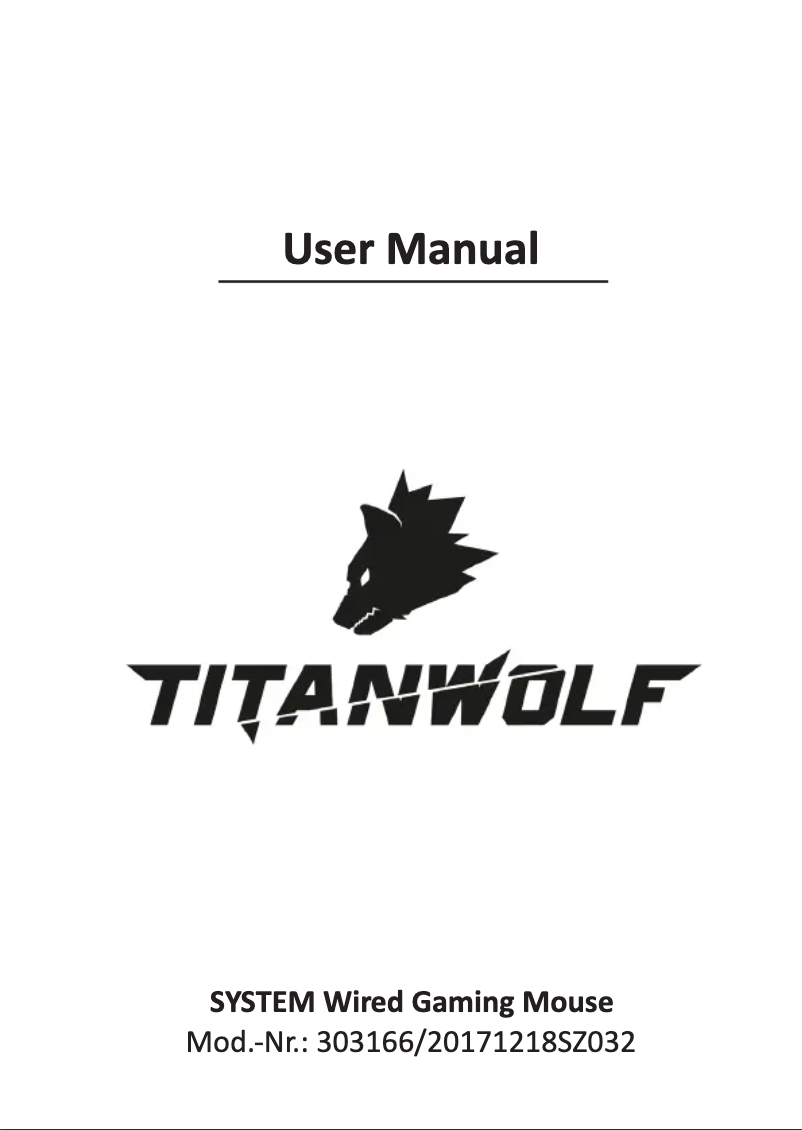 Page n°1 - Manuel utilisateur Titanwolf 303166