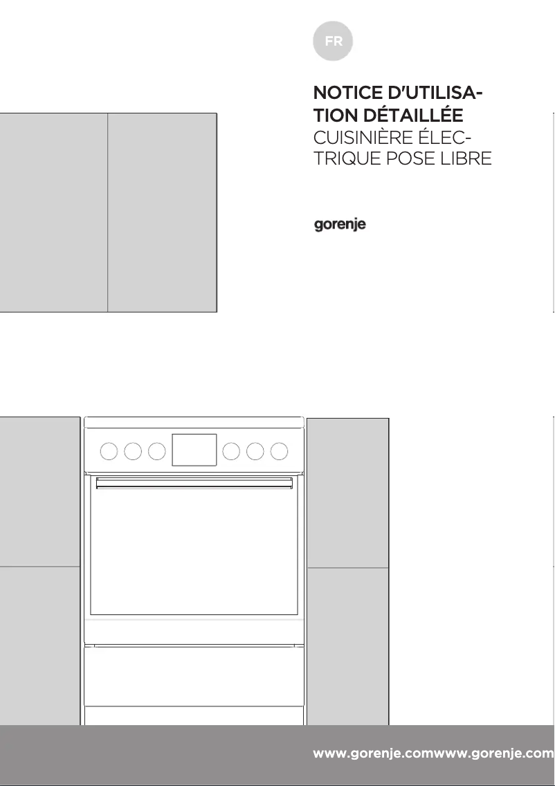 Page 1 de la notice Manuel utilisateur Gorenje EC637E111XKV