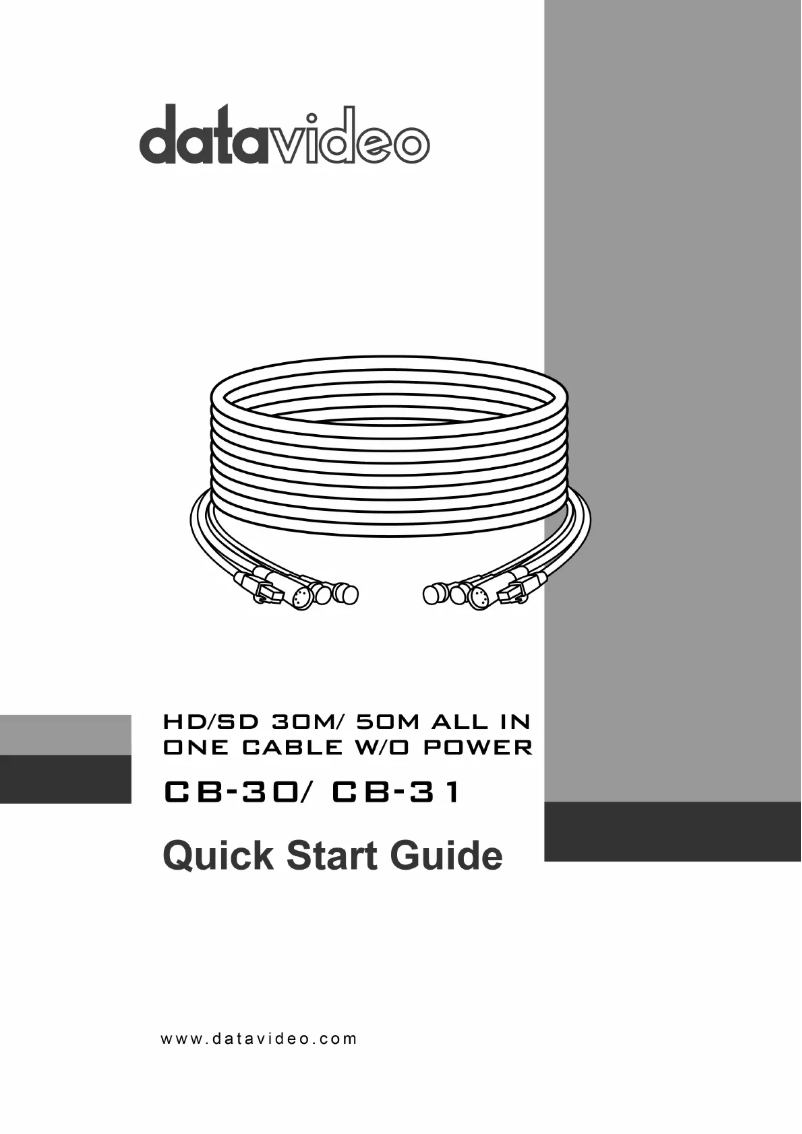 Página 1 del manual Manual de usuario DataVideo CB-30