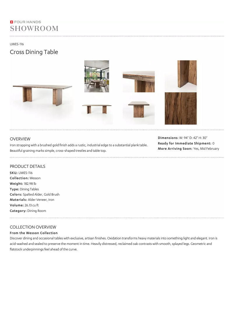 Page 1 de la notice Manuel utilisateur Four Hands UWES-116