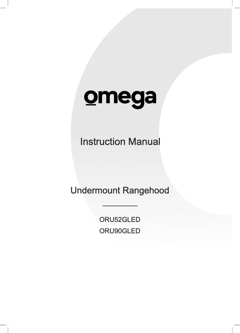 Page 1 de la notice Manuel utilisateur Omega ORU90GLED