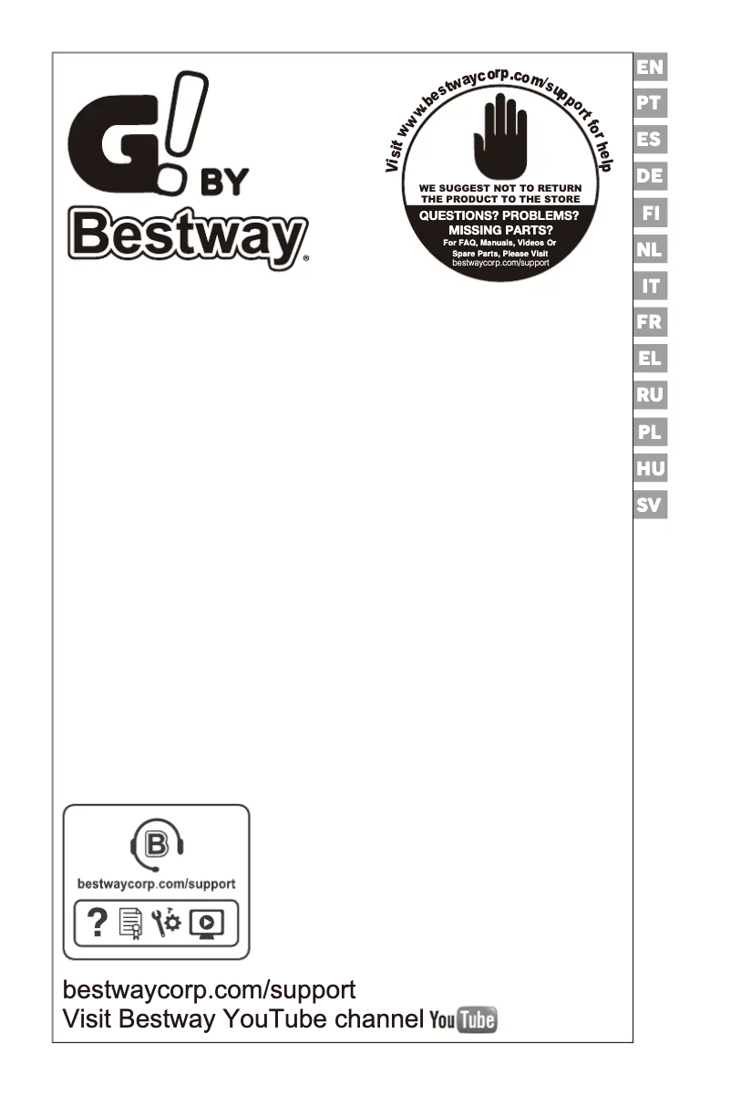 Page 1 de la notice Manuel utilisateur Bestway GIFI 15461