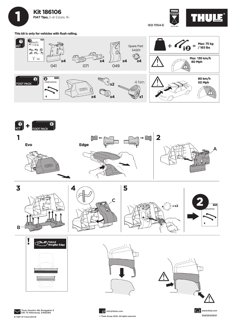 Image de la première page du manuel de l'appareil Kit 186106