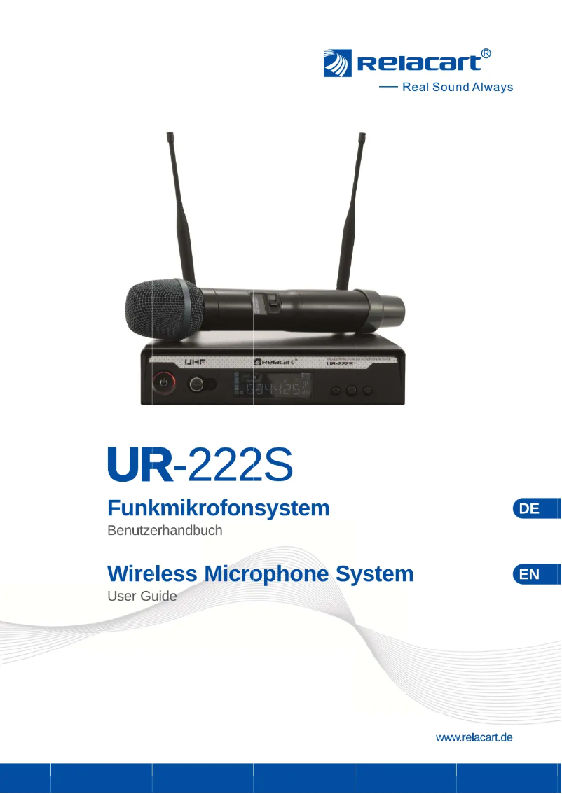 Image de la première page du manuel de l'appareil UR-222S