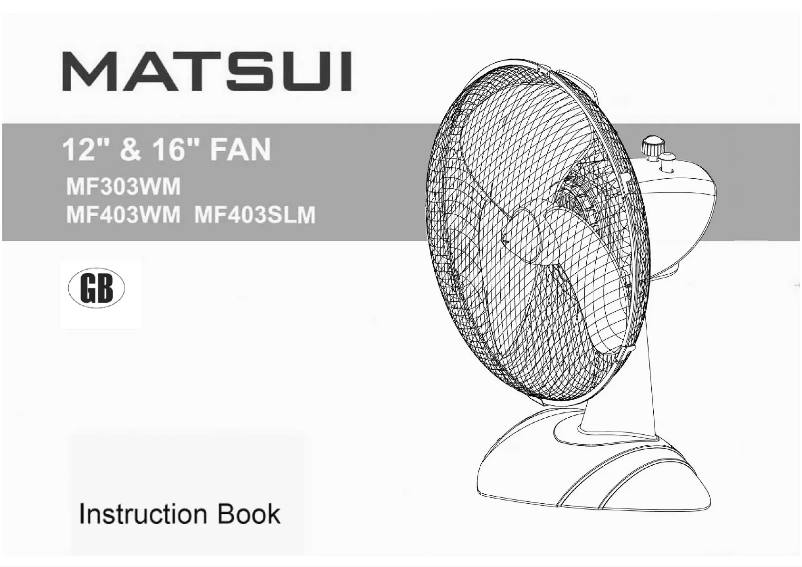 Page n°1 - Manuel utilisateur Matsui MF403SLM