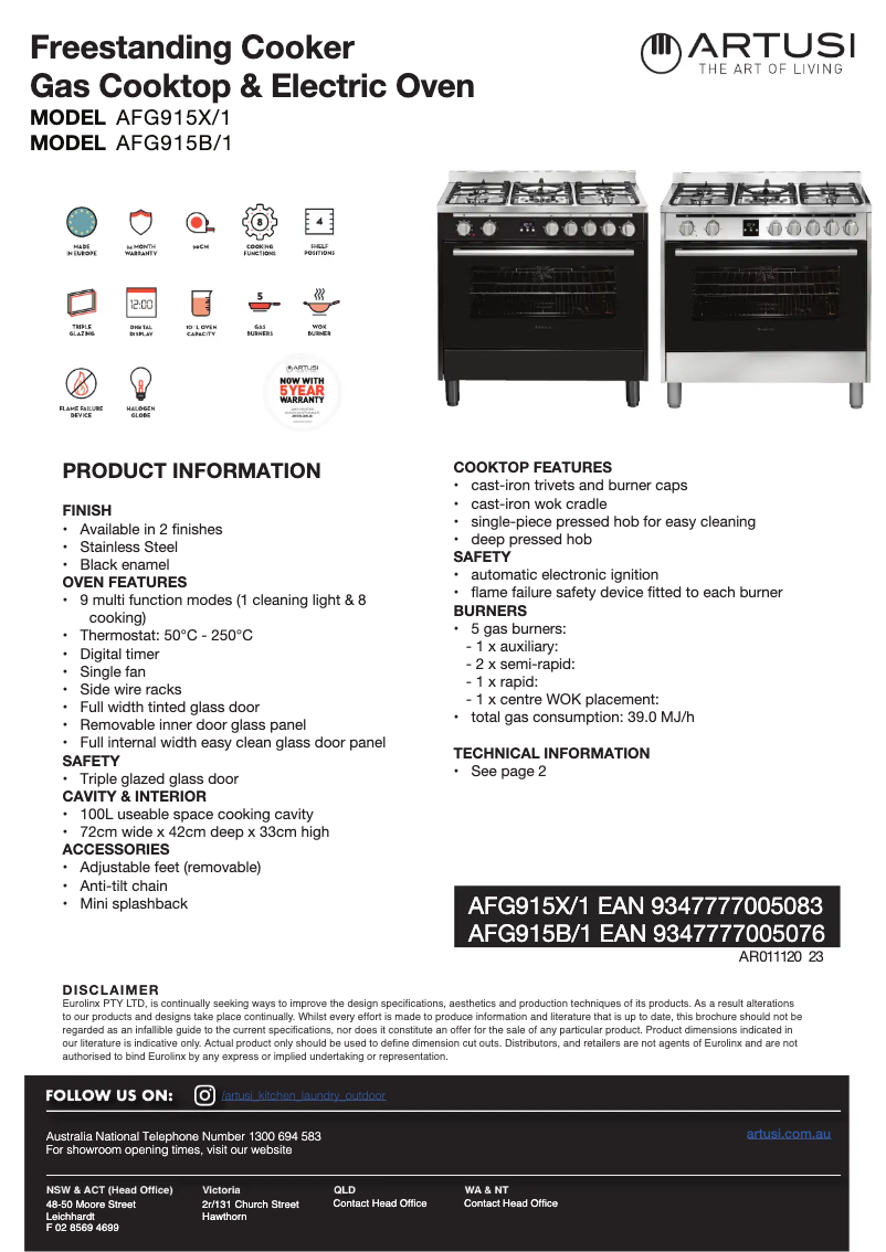 Image de la première page du manuel de l'appareil AFG915X/1