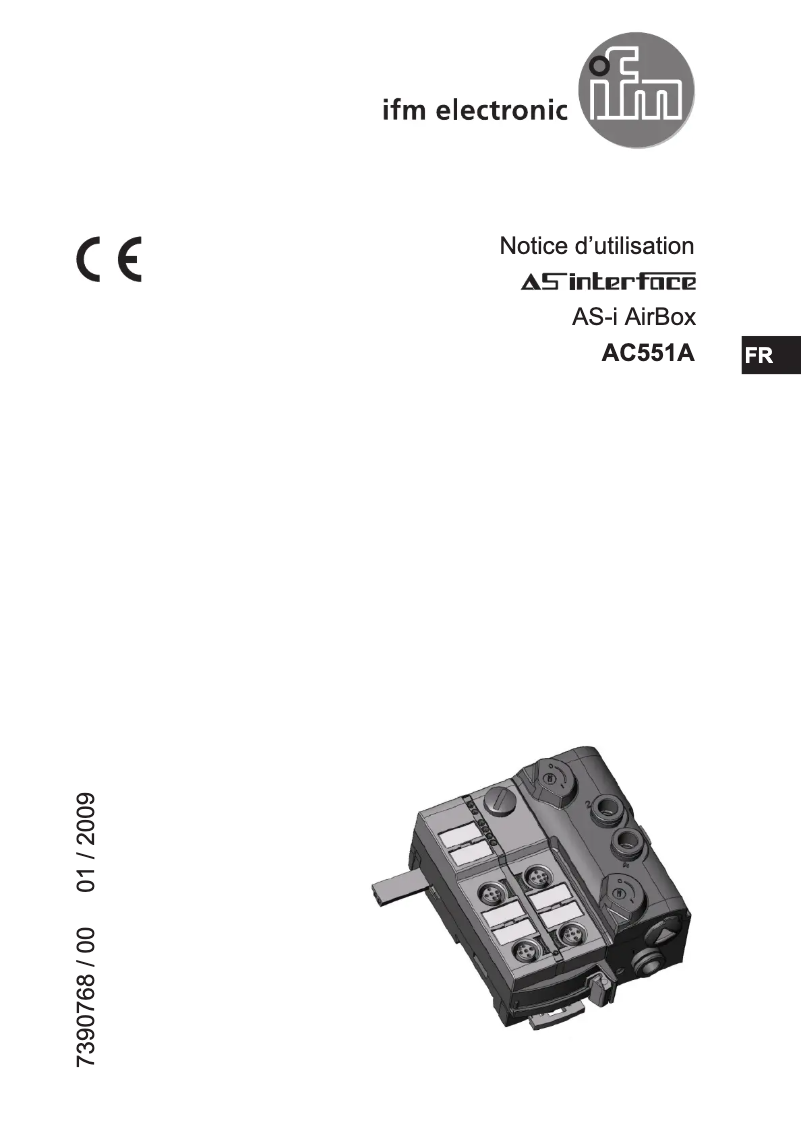 Page n°1 - Manuel utilisateur IFM AC551A