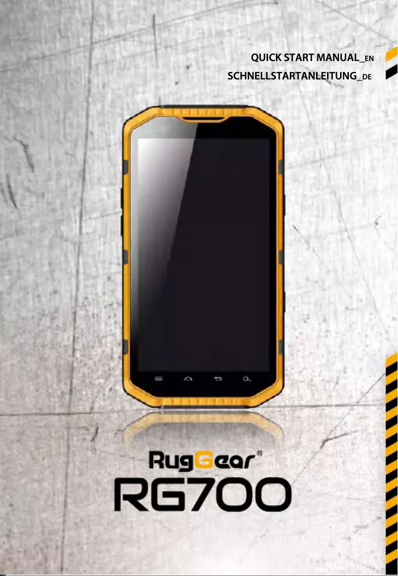Page n°1 - Manuel utilisateur RugGear RG700