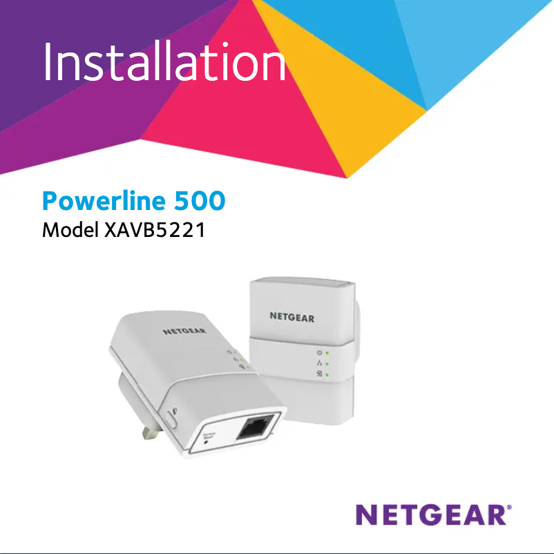 Page 1 de la notice Mode d'emploi Netgear Powerline 500 XAVB5221