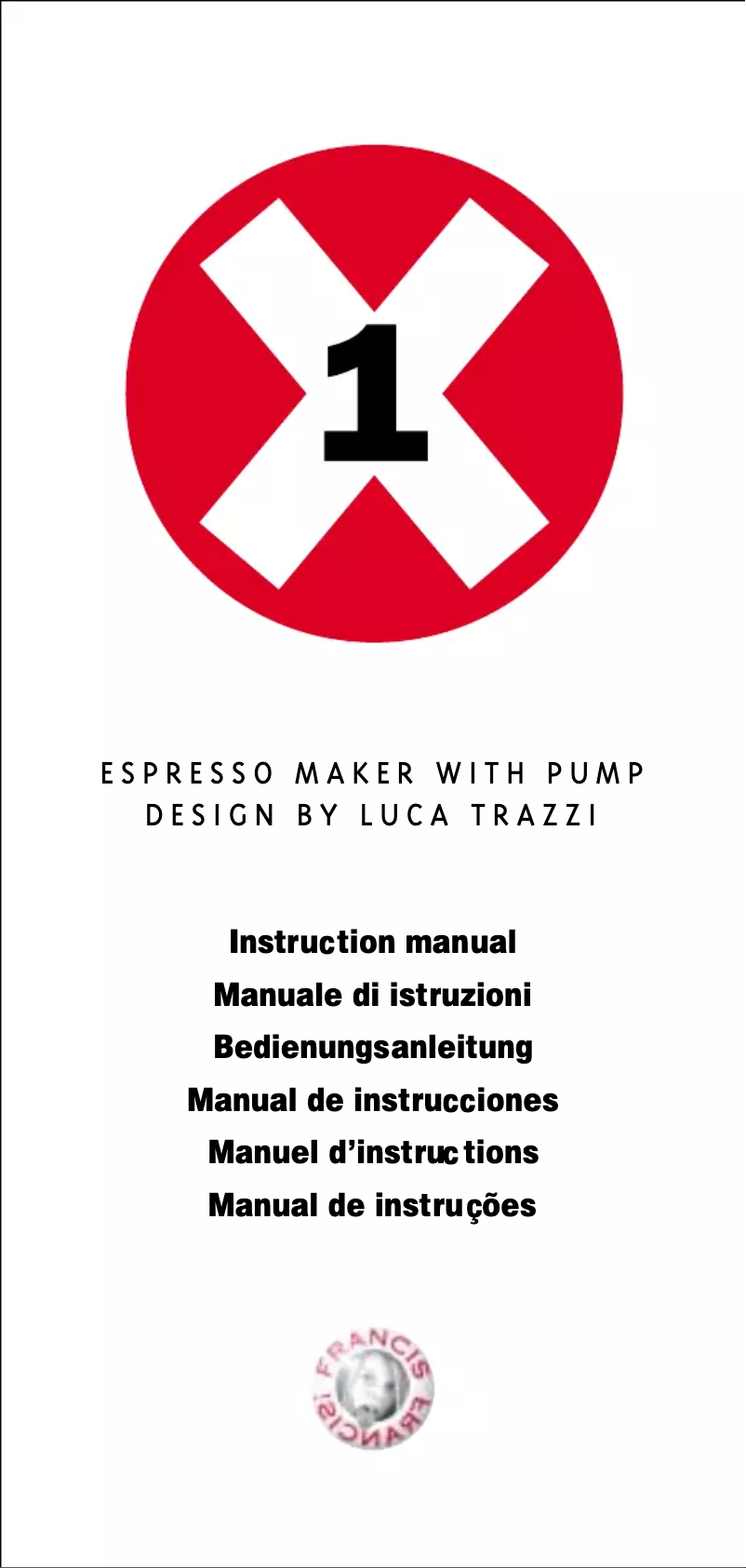 Image de la première page du manuel de l'appareil X1