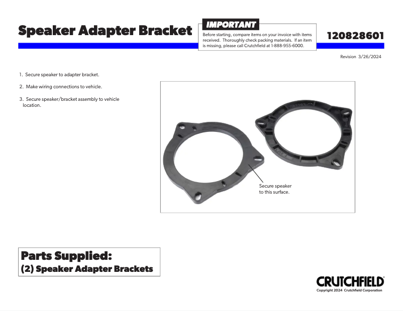 Page 1 de la notice Manuel utilisateur Metra 82-8601