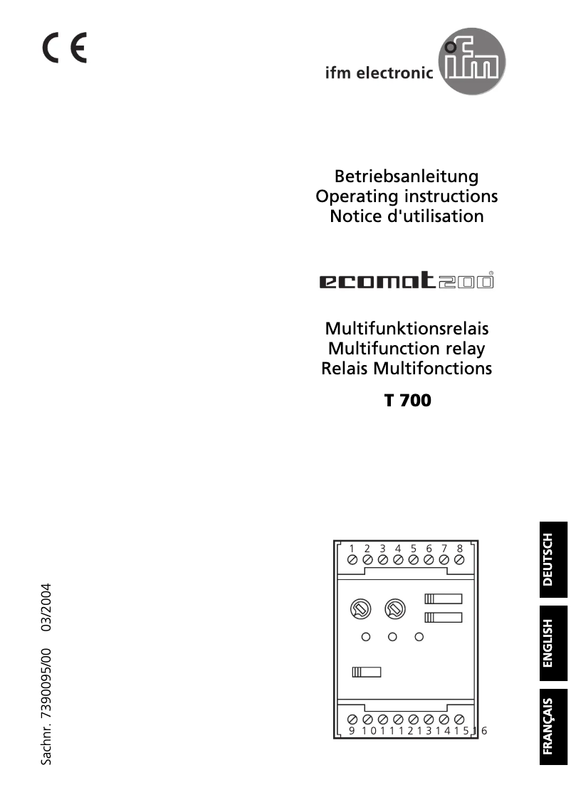 Image de la première page du manuel de l'appareil DT0001