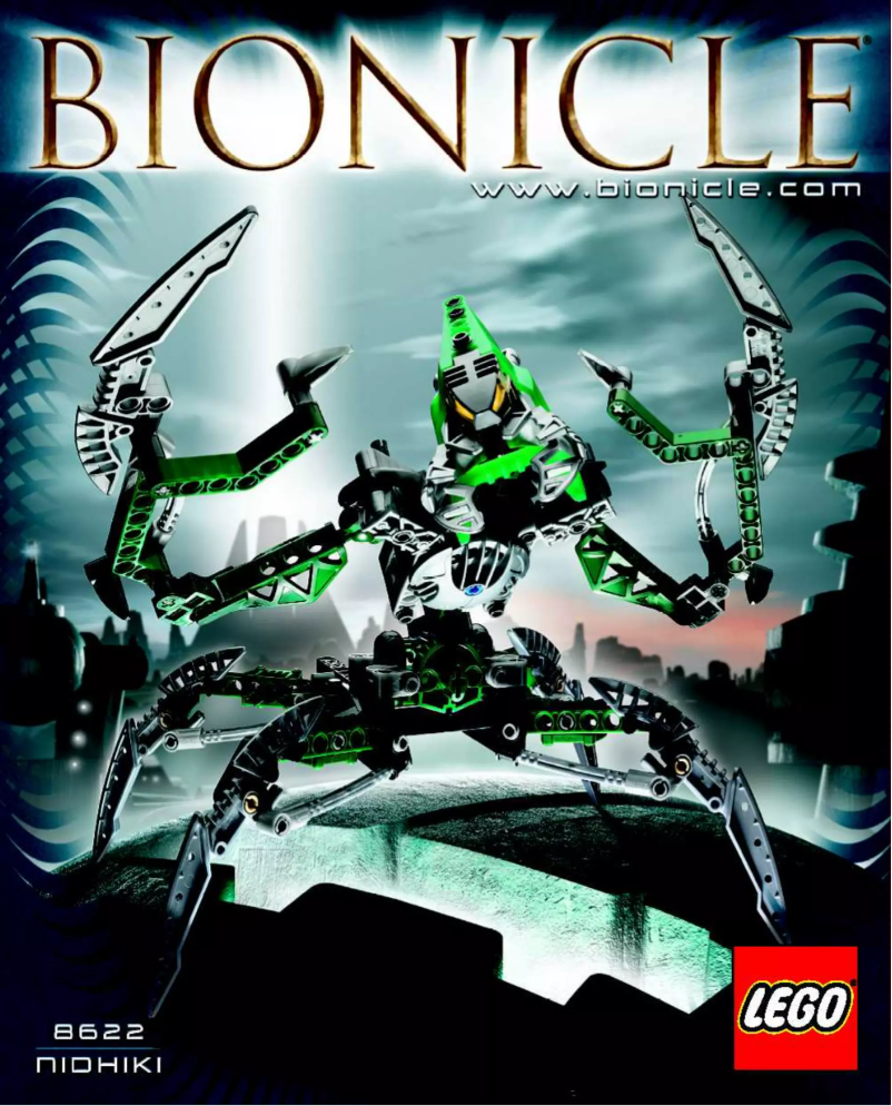 Page n°1 - Manuel utilisateur Lego Bionicle 8622