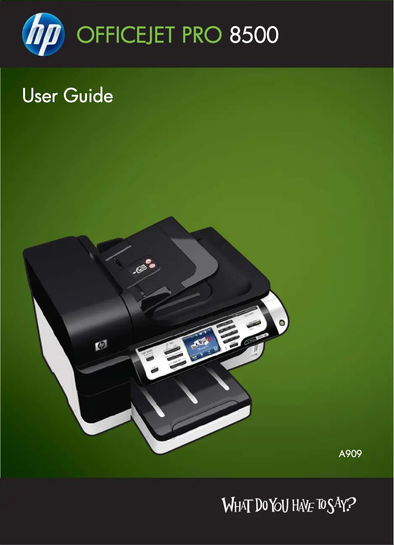 Page 1 de la notice Manuel utilisateur HP Officejet Pro A909n