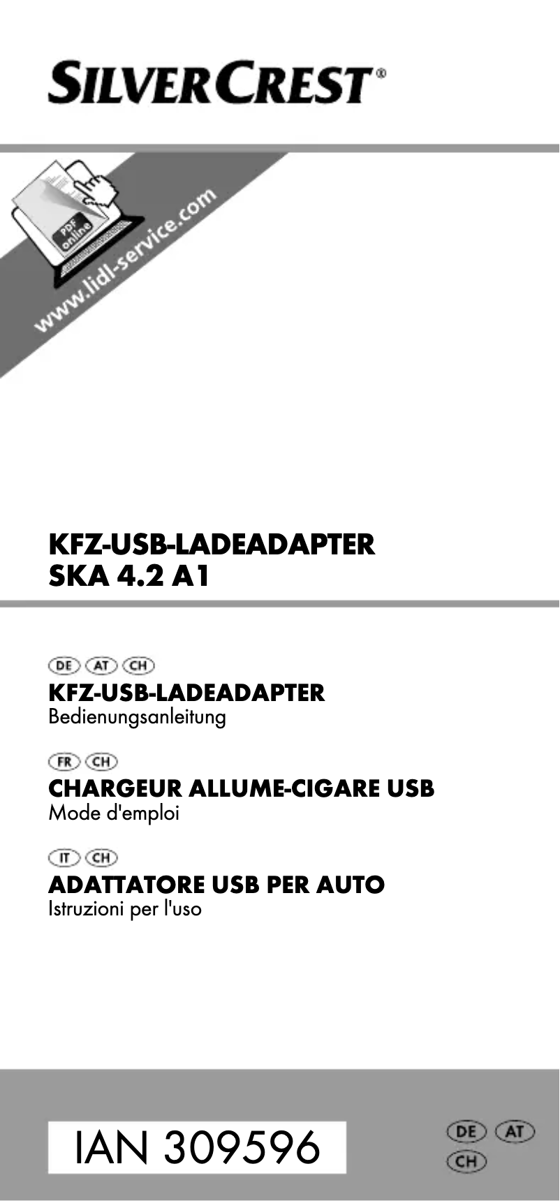 Imagen de la primera página del manual del dispositivo SKA 4.2 A1