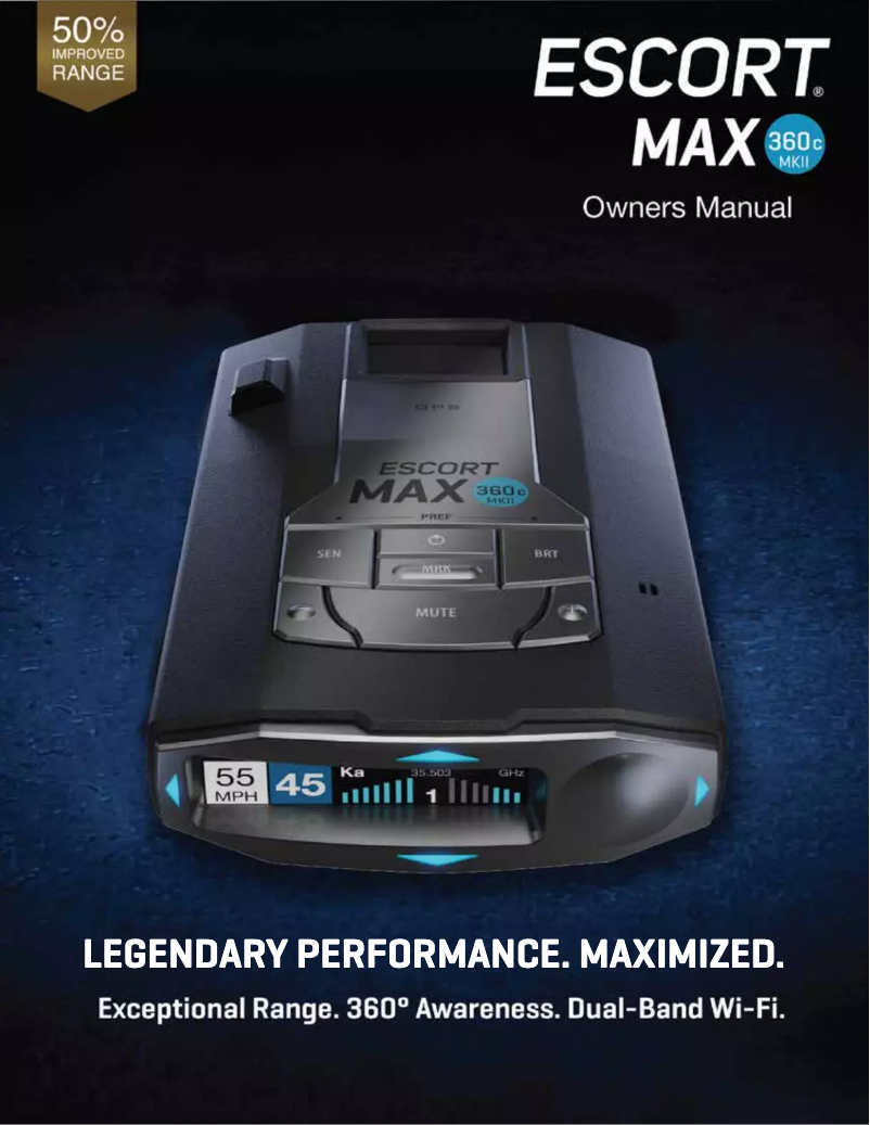 Image de la première page du manuel de l'appareil MAX 360c MKII
