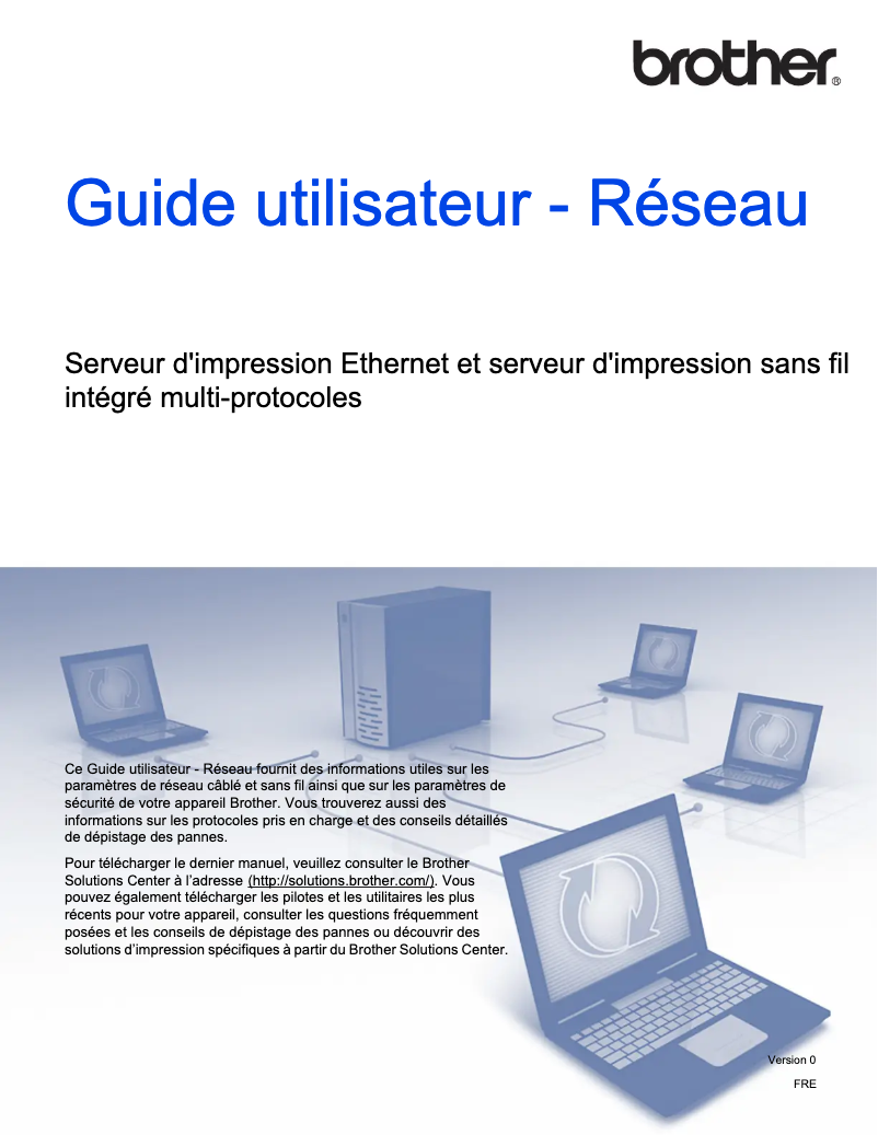 Image de la première page du manuel de l'appareil HL-S7000DN