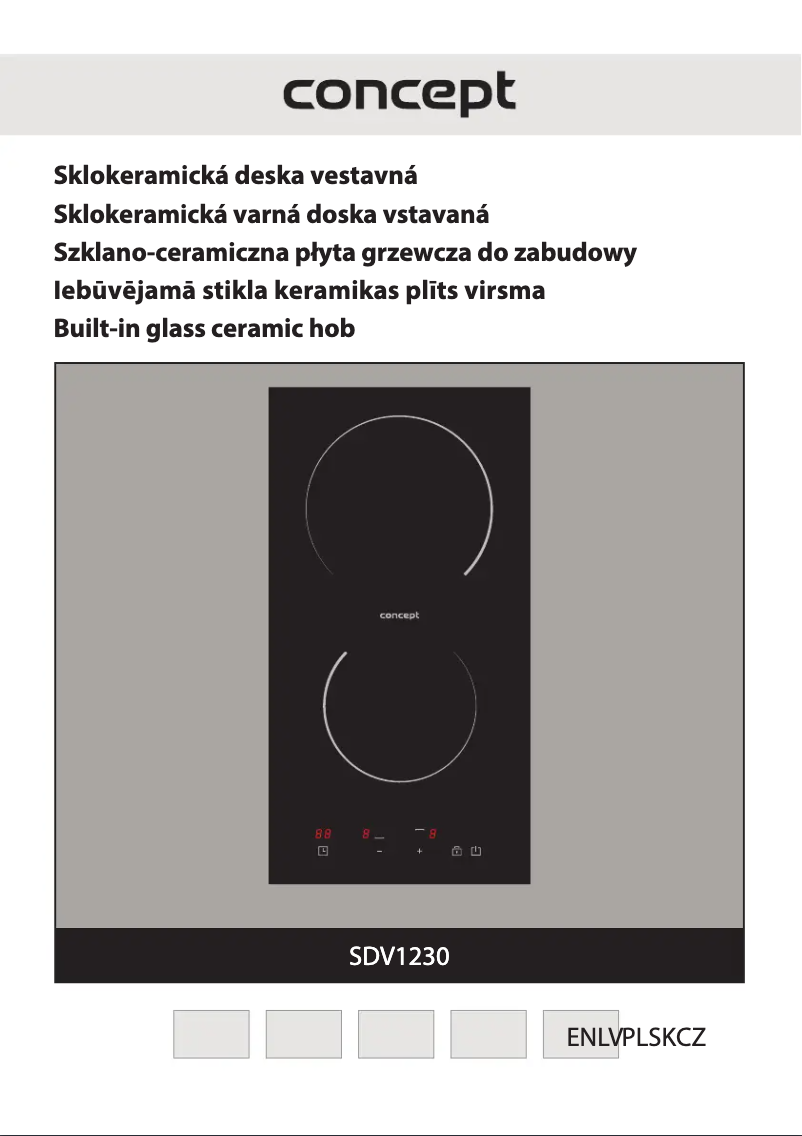 Page 1 de la notice Manuel utilisateur Concept SDV1230