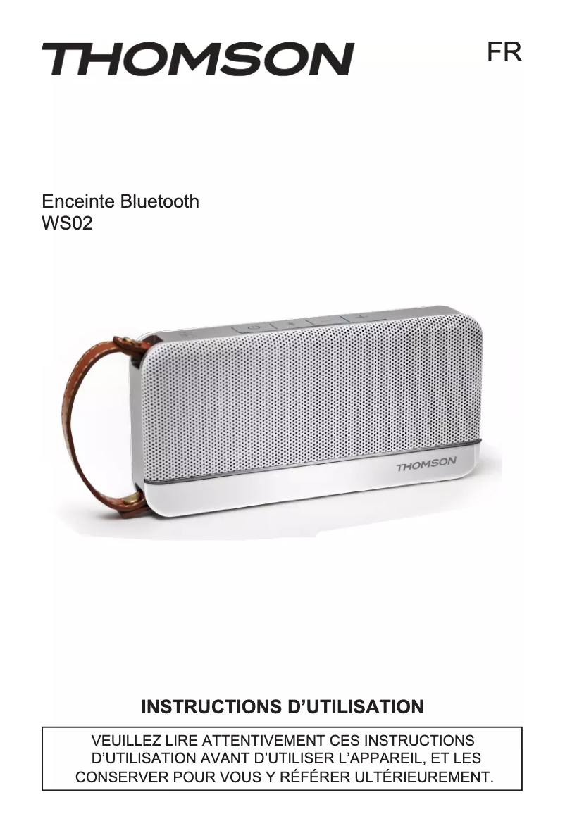 Page n°1 - Manuel utilisateur Thomson WS02N