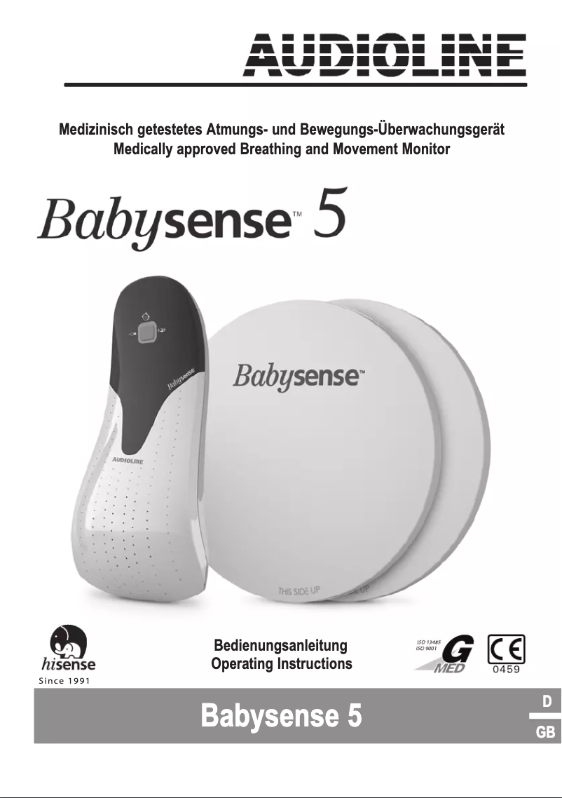 Image de la première page du manuel de l'appareil Babysense 5 video
