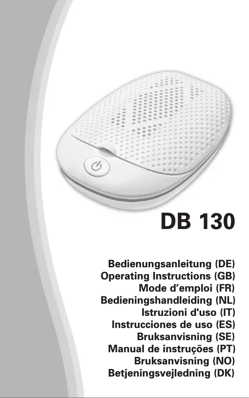 Page n°1 - Manuel utilisateur Amplicomms DB 130