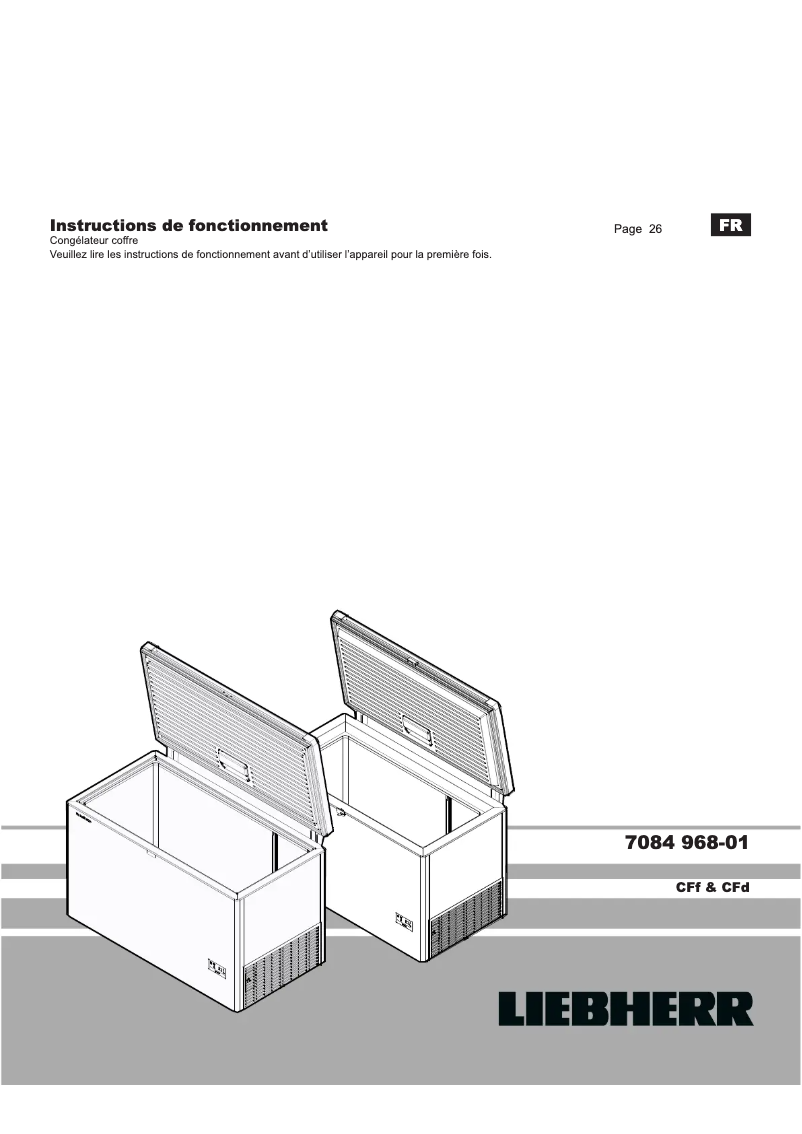 Image de la première page du manuel de l'appareil CFd 2085 Plus
