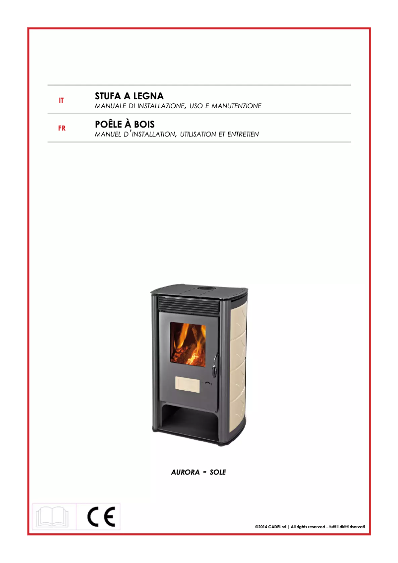 Page 1 de la notice Manuel utilisateur Cadel Aurora
