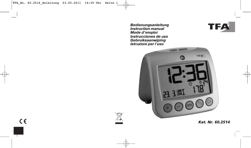 Página 1 del manual Manual de usuario TFA 60.2514