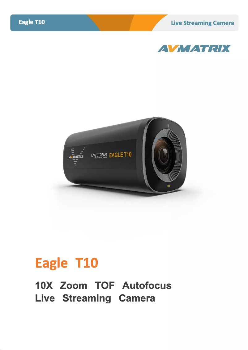 Page 1 de la notice Manuel utilisateur AVMATRIX Eagle T10