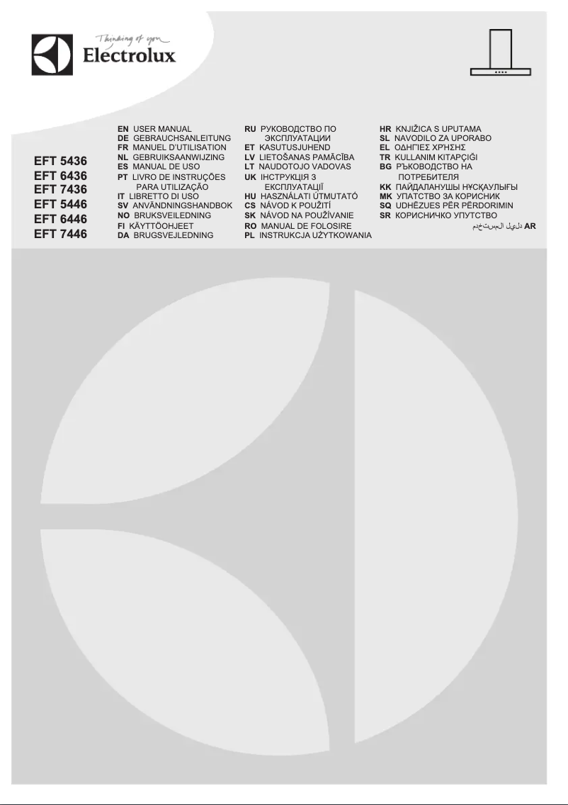 Image de la première page du manuel de l'appareil EFT7446/S