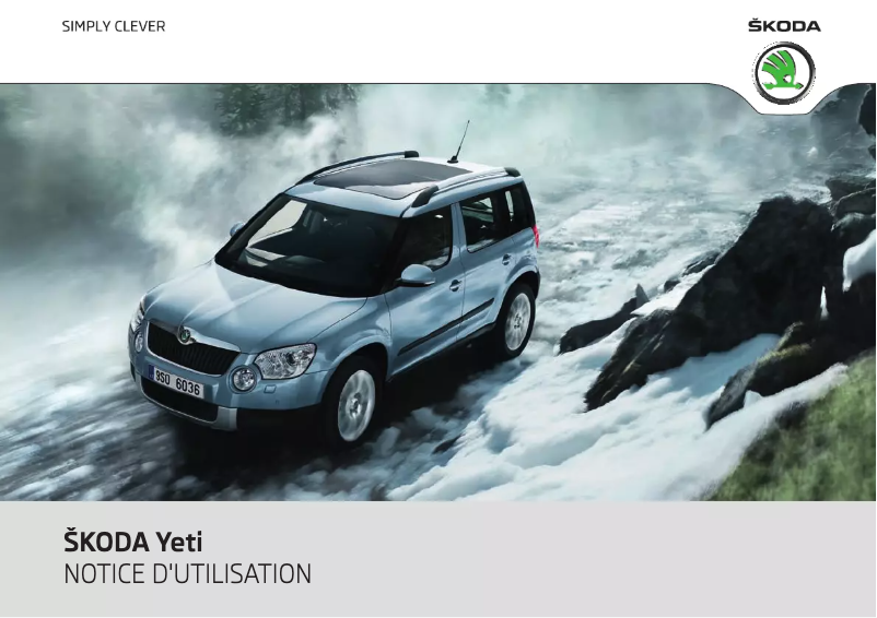 Page 1 de la notice Manuel utilisateur Skoda Yeti (2011)