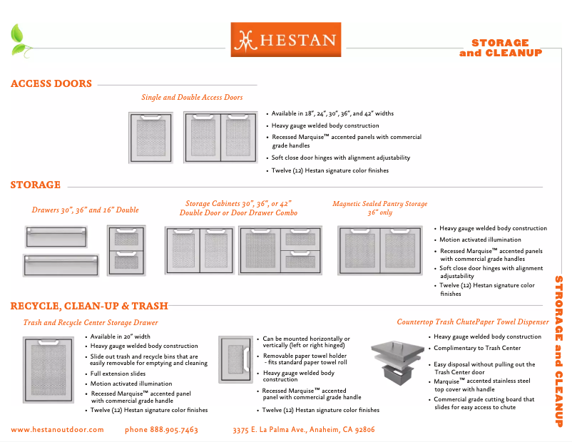 Page 1 de la notice Fiche technique Hestan AGSDR42-TQ