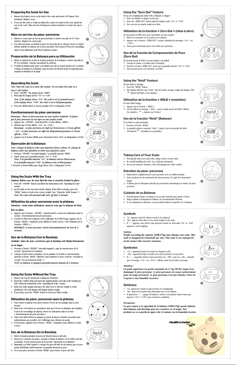 Page n°1 - Manuel utilisateur Jarden HDC100KD-01