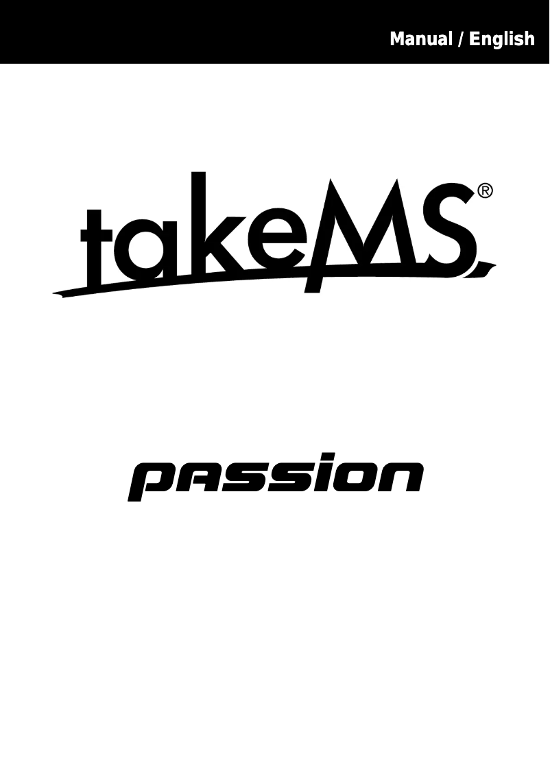 Page n°1 - Manuel utilisateur takeMS Passion