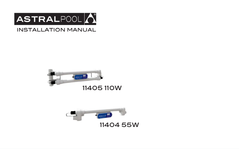 Page 1 de la notice Manuel utilisateur AstralPool 11405