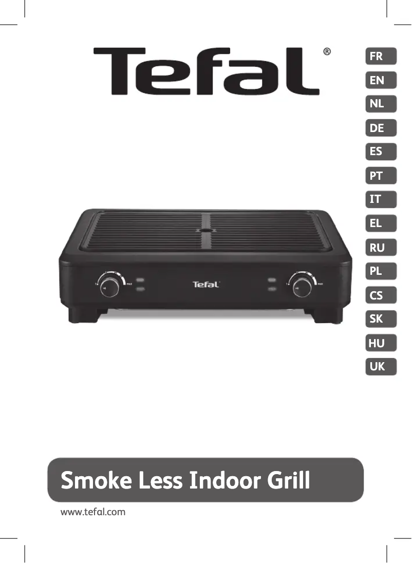 Page 1 de la notice Manuel utilisateur Tefal Smoke Less TG9008