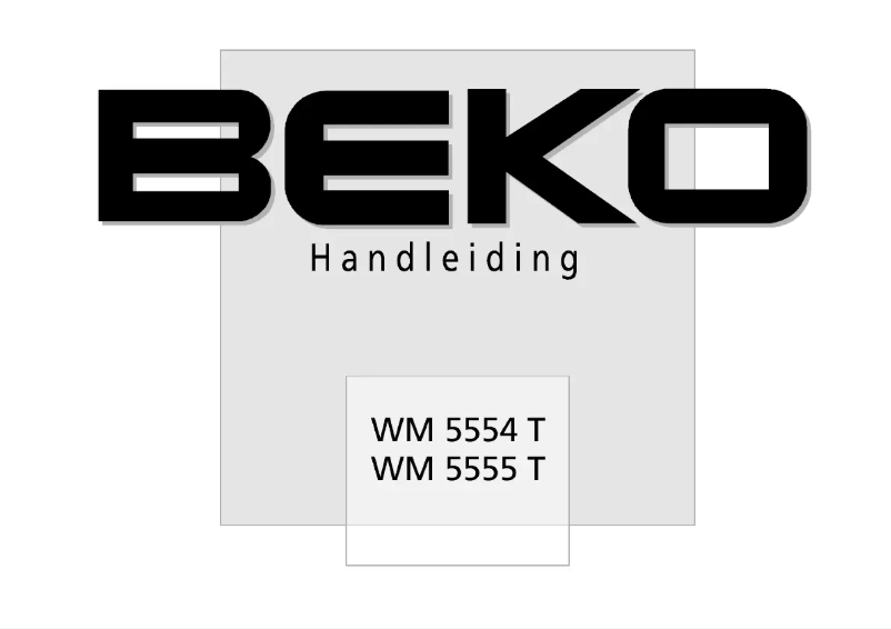 Page 1 de la notice Manuel utilisateur Beko WM 5556 T