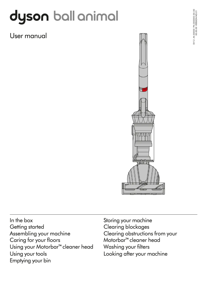 Image de la première page du manuel de l'appareil Ball Animal