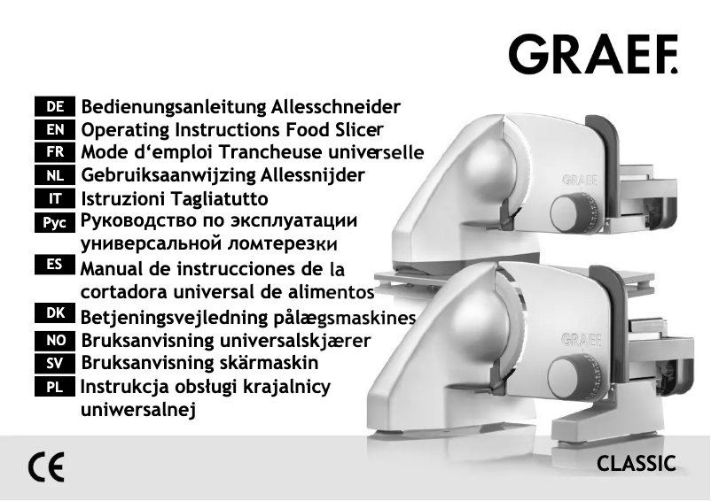 Page 1 de la notice Manuel utilisateur Graef Classic C 90