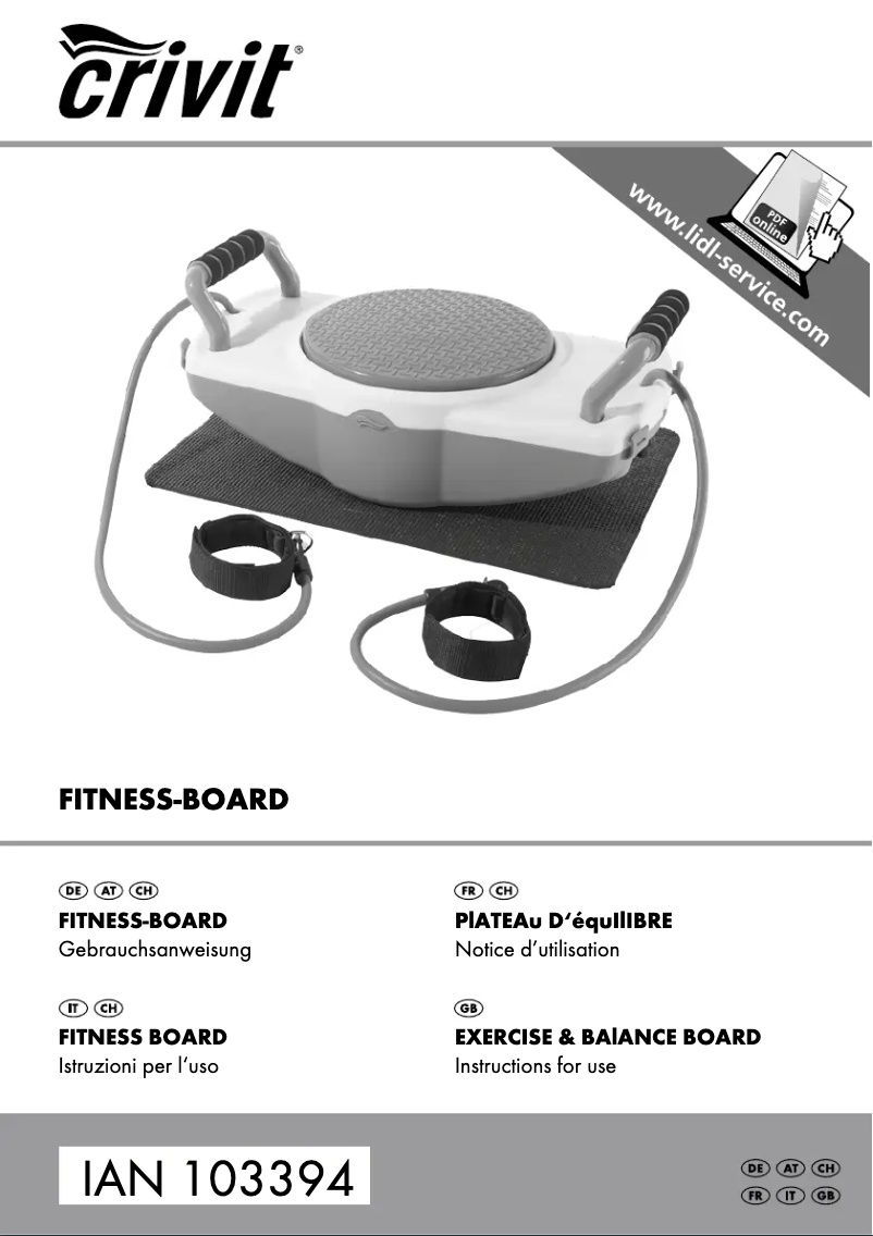 Página 1 del manual Manual de usuario Crivit IAN 103394