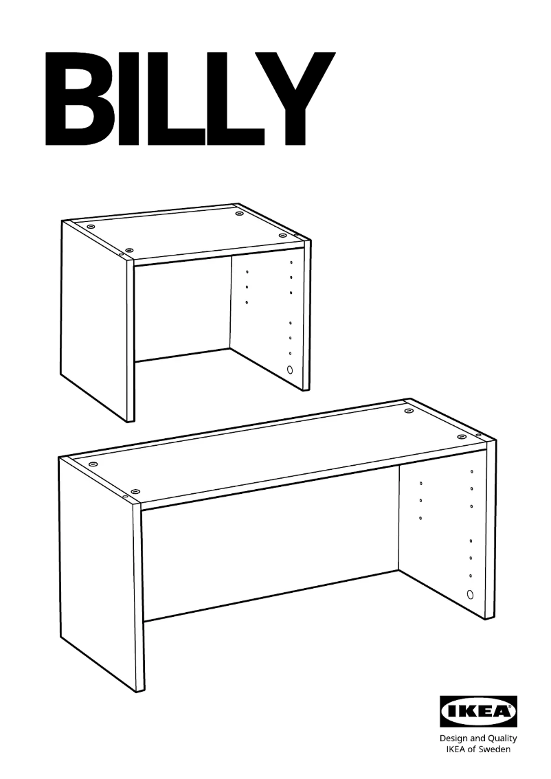 Página 1 del manual Manual de usuario Ikea BILLY 105.246.30