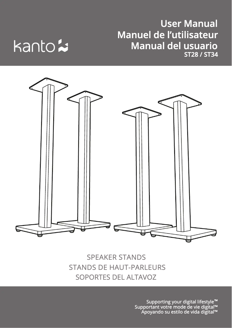 Page 1 de la notice Manuel utilisateur Kanto ST34