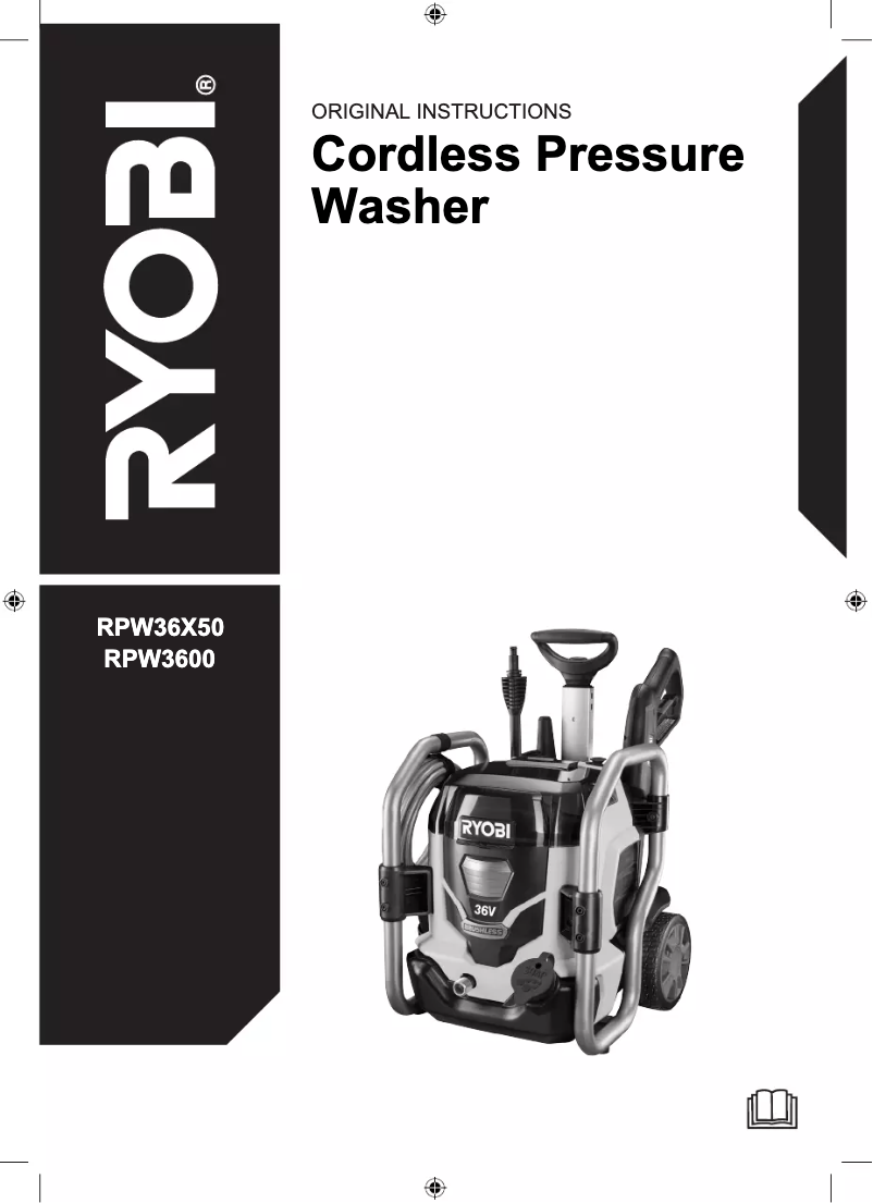 Page 1 de la notice Manuel utilisateur RYOBI RPW3600
