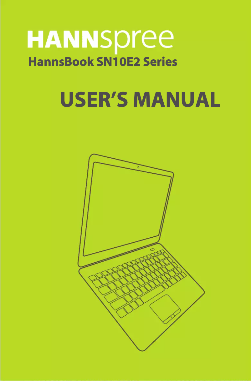 Page 1 de la notice Manuel utilisateur Hannspree HannsBook SN10E2