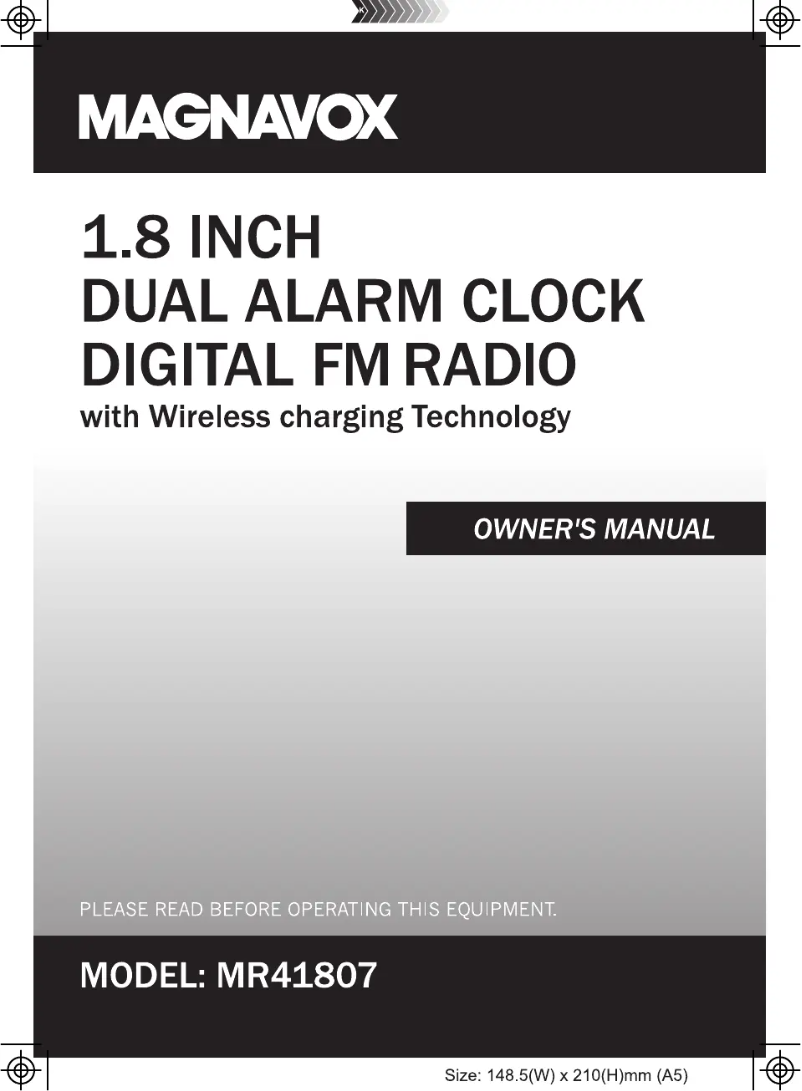 Image de la première page du manuel de l'appareil MR41807