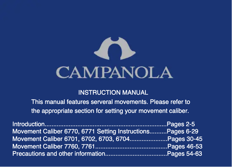 Page 1 de la notice Manuel utilisateur Citizen CAL 6702