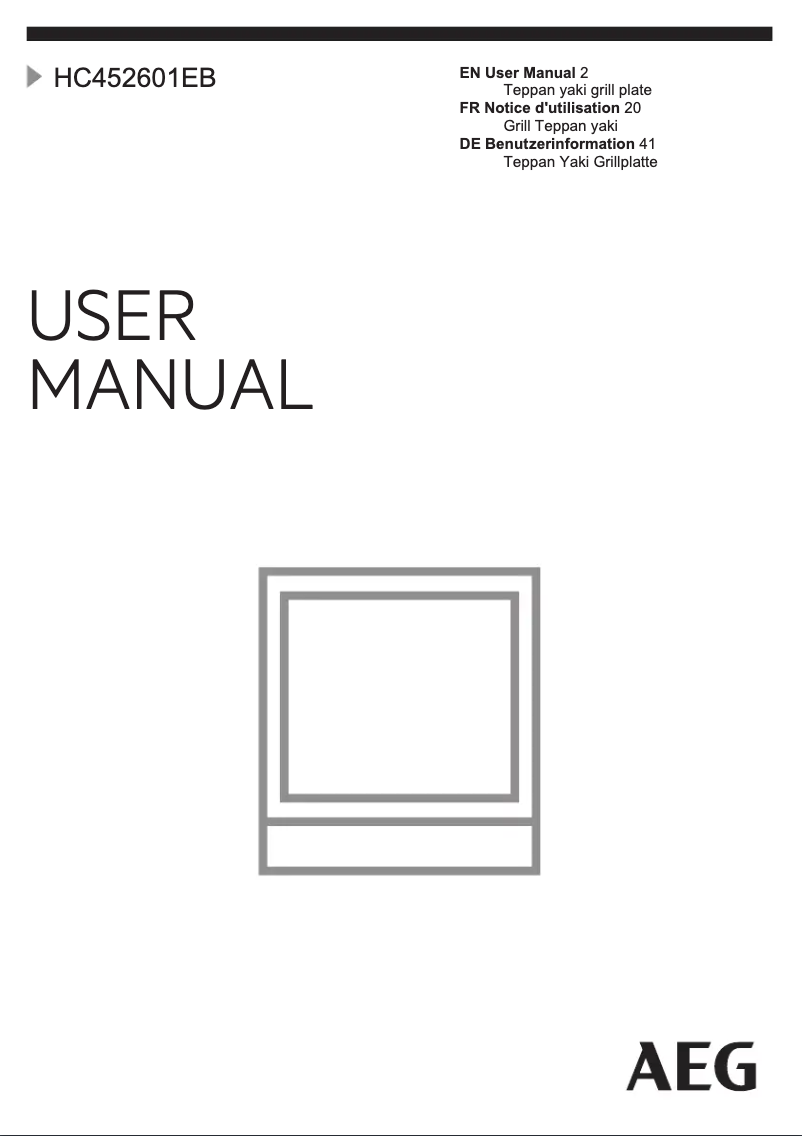 Image de la première page du manuel de l'appareil HC452601EB