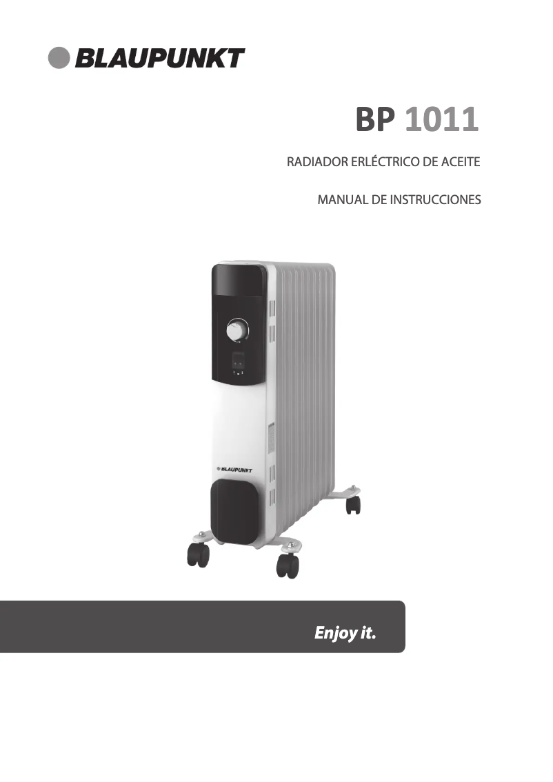 Page 1 of the manual User Manual Blaupunkt BP1011