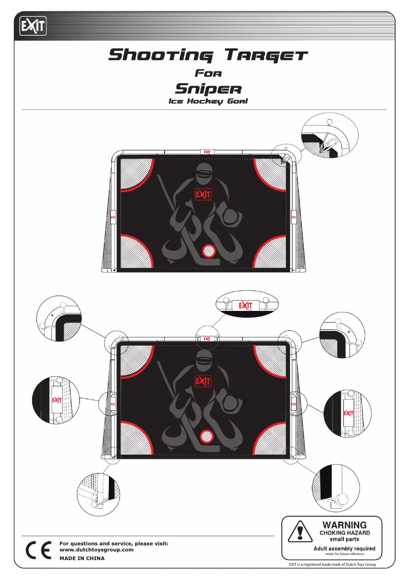 Page 1 de la notice Manuel utilisateur EXIT Sniper Shooting Target